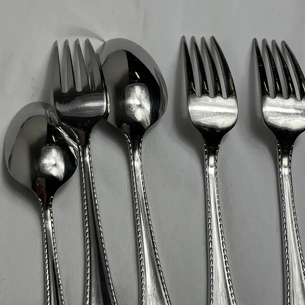 Mikasa Cameo Flatware Vietnam 18/10 Stainless Steal Set of 5 pieces
